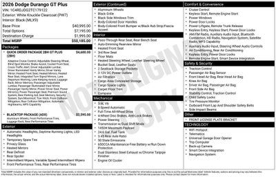 2026 Dodge Durango GT Plus