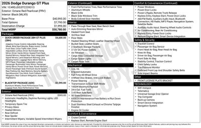 2026 Dodge Durango GT Plus