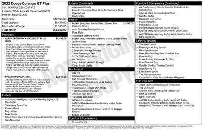 2022 Dodge Durango GT Plus