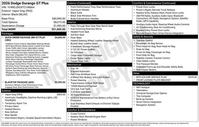 2026 Dodge Durango GT Plus