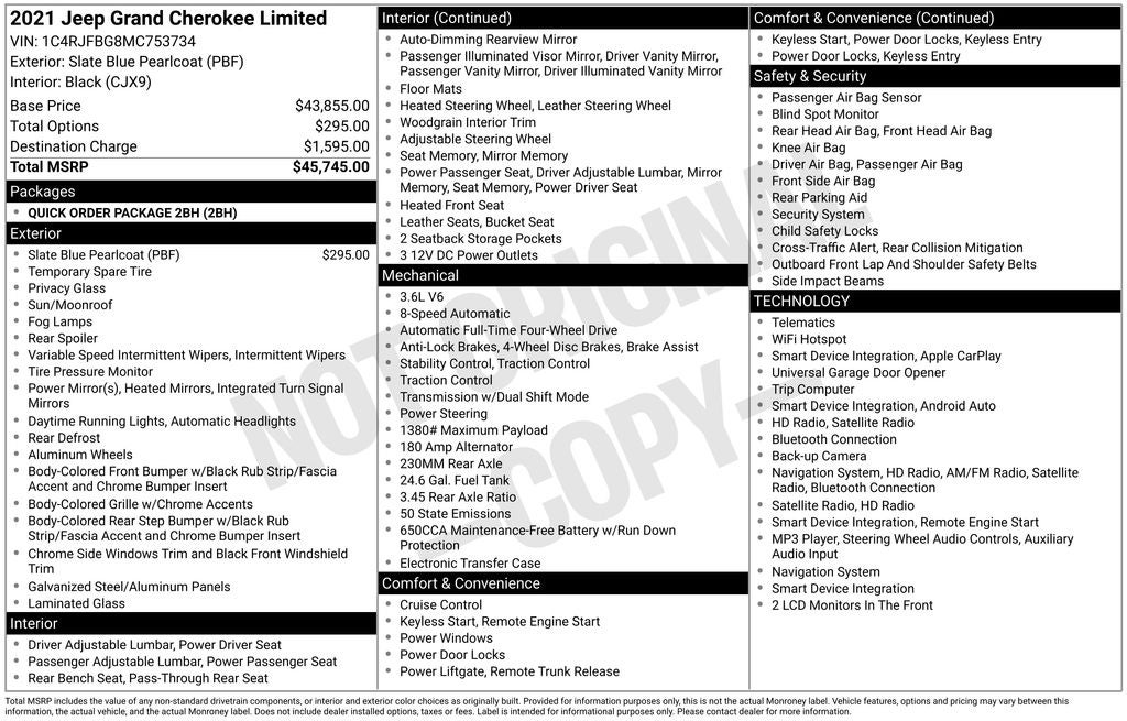 2021 Jeep Grand Cherokee Limited