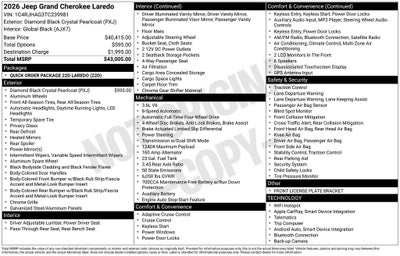 2026 Jeep Grand Cherokee Laredo