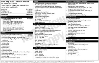 2026 Jeep Grand Cherokee Laredo