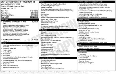 2026 Dodge Durango GT