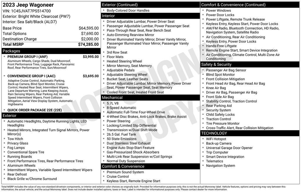 2023 Jeep Wagoneer Base