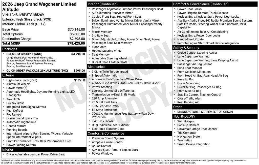 2026 Jeep Grand Wagoneer Limited