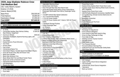 2026 Jeep Gladiator Rubicon