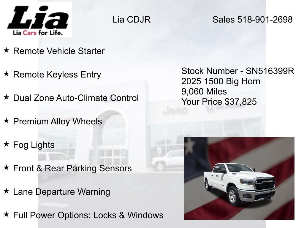 2025 RAM 1500 Big Horn/Lone Star 4D Quad Cab
