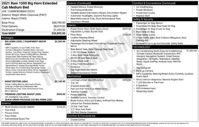 2021 RAM 1500 Big Horn/Lone Star 4D Quad Cab