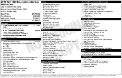 2026 RAM 1500 Express 4D Quad Cab