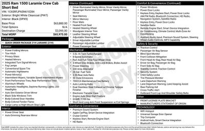 2025 RAM 1500 Laramie 4D Crew Cab
