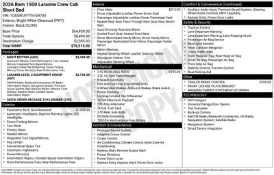 2026 RAM 1500 Laramie 4D Crew Cab