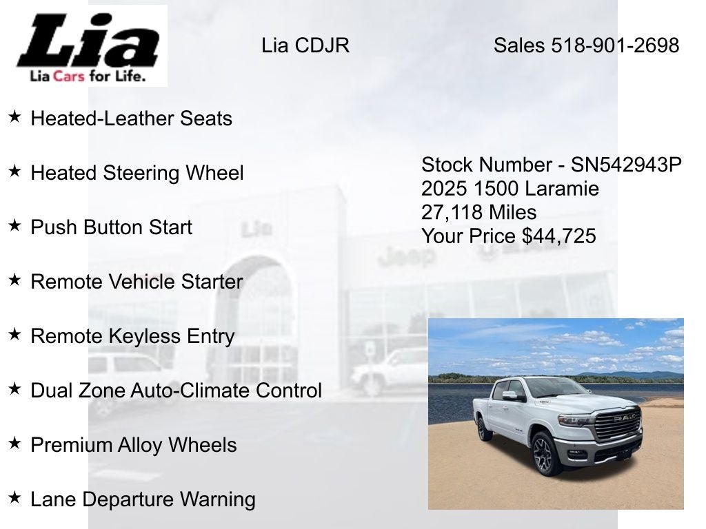 2025 RAM 1500 Laramie 4D Crew Cab