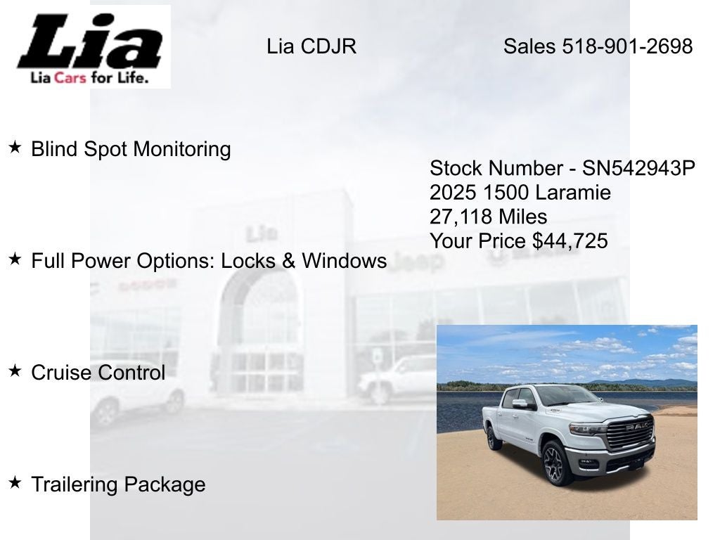 2025 RAM 1500 Laramie 4D Crew Cab