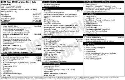 2026 RAM 1500 Laramie 4D Crew Cab