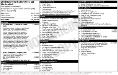 2023 RAM 1500 Big Horn/Lone Star 4D Crew Cab