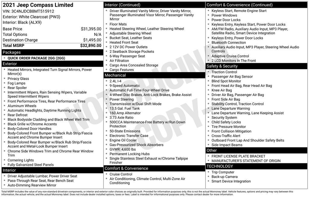 2021 Jeep Compass Limited