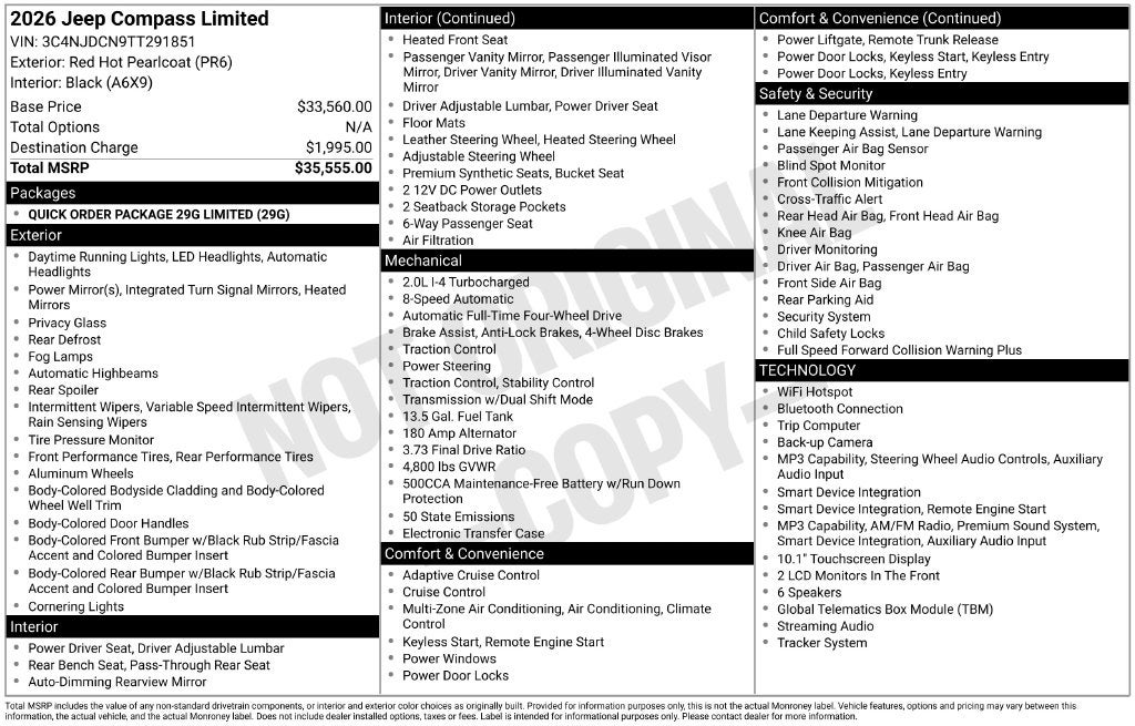 2026 Jeep Compass Limited