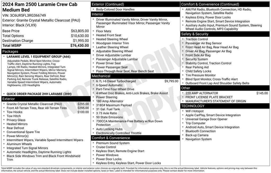 2024 RAM 2500 Laramie