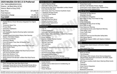 2025 Mazda Mazda CX-50 2.5 S Preferred Package