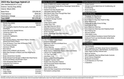 2023 Kia Sportage Hybrid LX