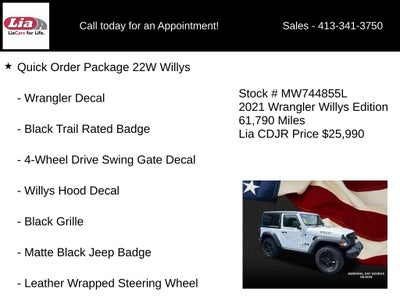 2021 Jeep Wrangler Willys