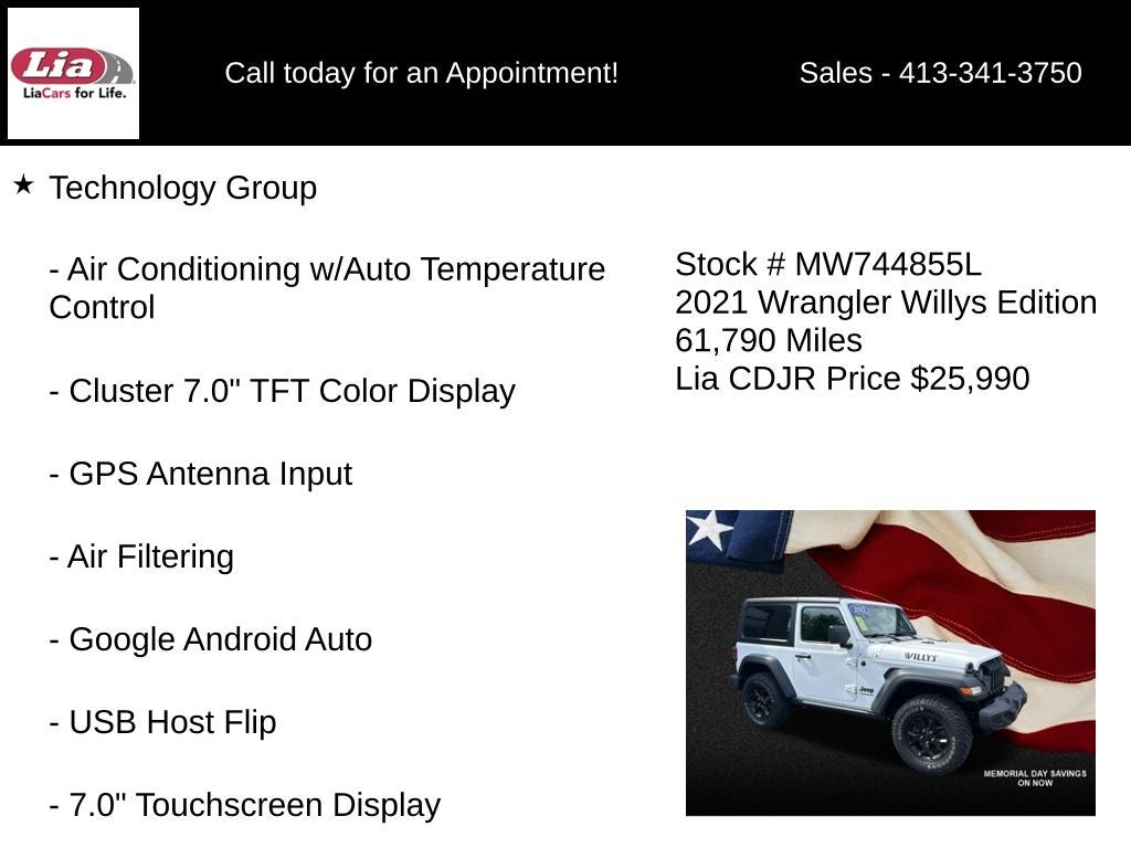 2021 Jeep Wrangler Willys
