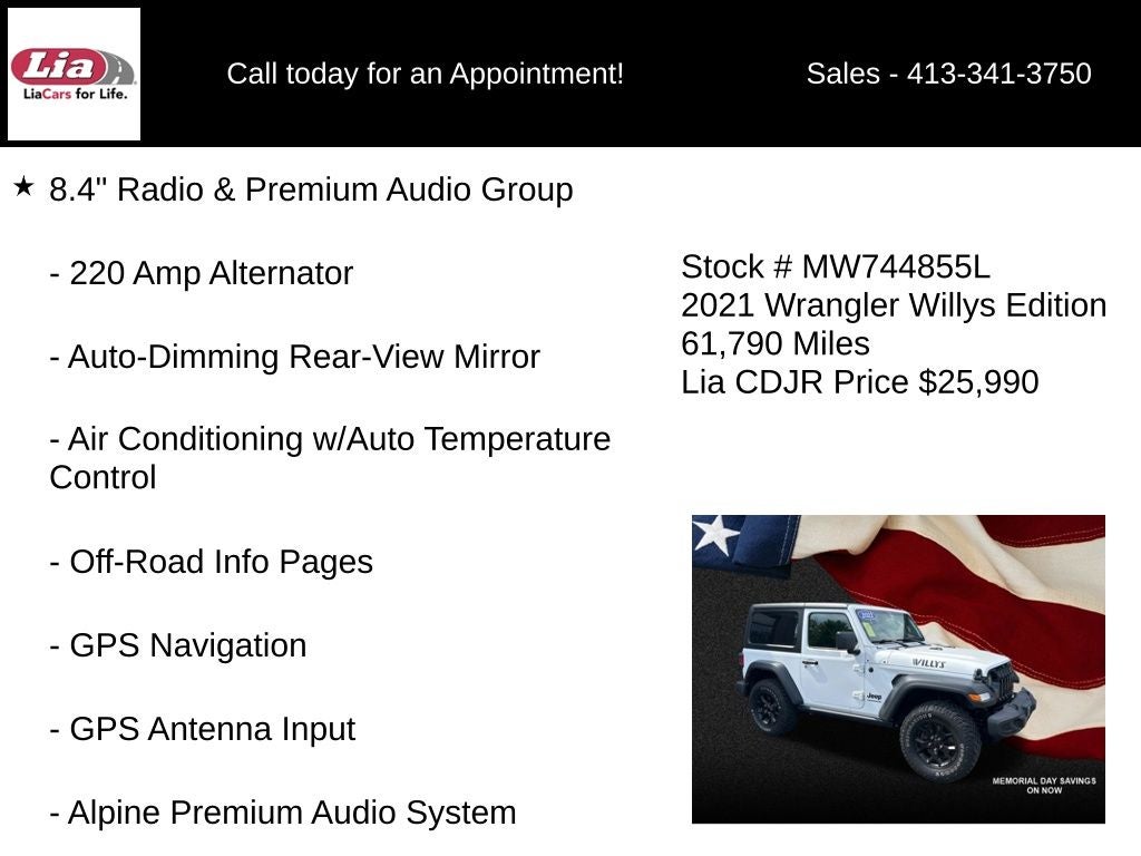 2021 Jeep Wrangler Willys