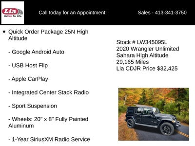 2020 Jeep Wrangler Unlimited Sahara High Altitude