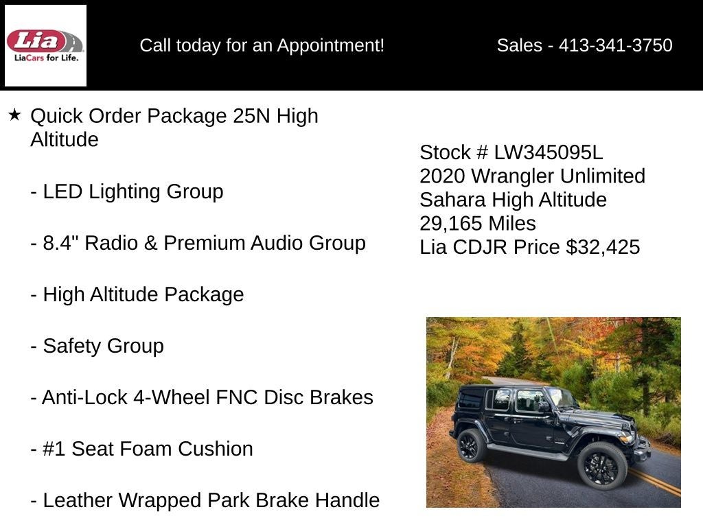 2020 Jeep Wrangler Unlimited Sahara High Altitude