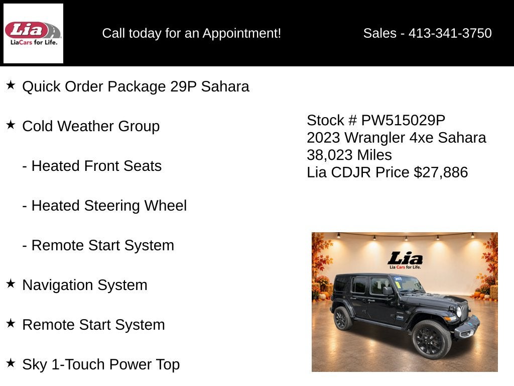 2023 Jeep Wrangler Sahara 4xe