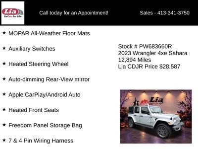 2023 Jeep Wrangler Sahara 4xe