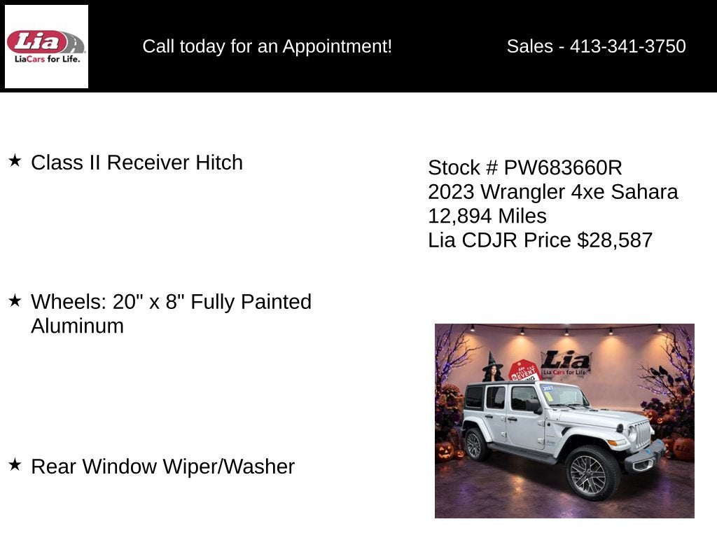 2023 Jeep Wrangler Sahara 4xe