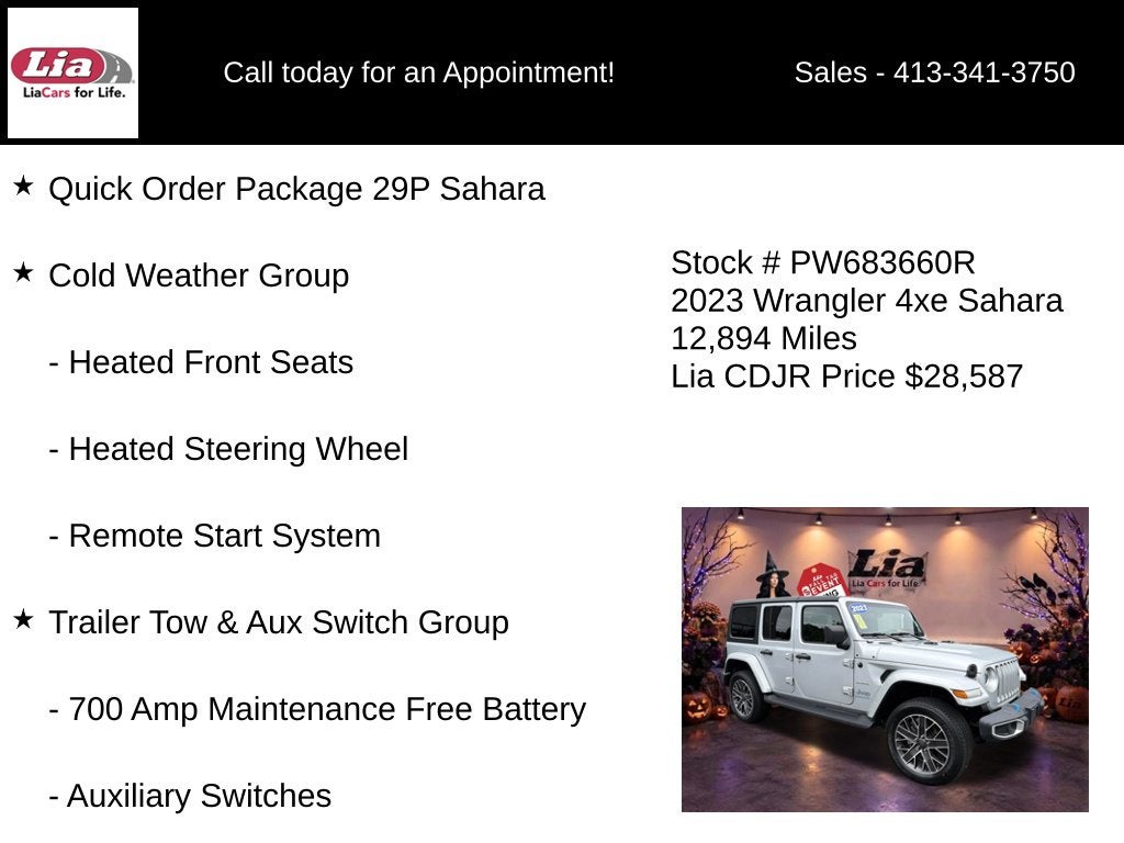 2023 Jeep Wrangler Sahara 4xe