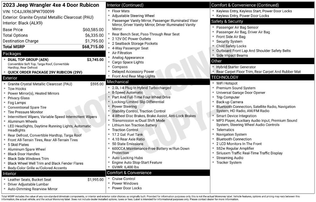 2023 Jeep Wrangler Rubicon 4xe