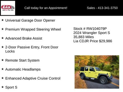 2024 Jeep Wrangler Sport S
