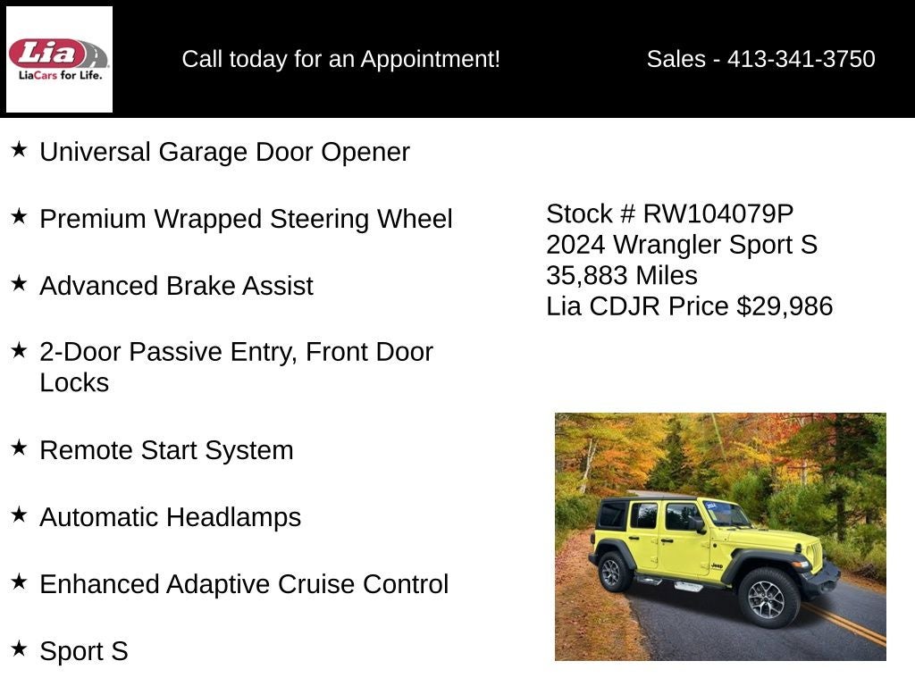 2024 Jeep Wrangler Sport S