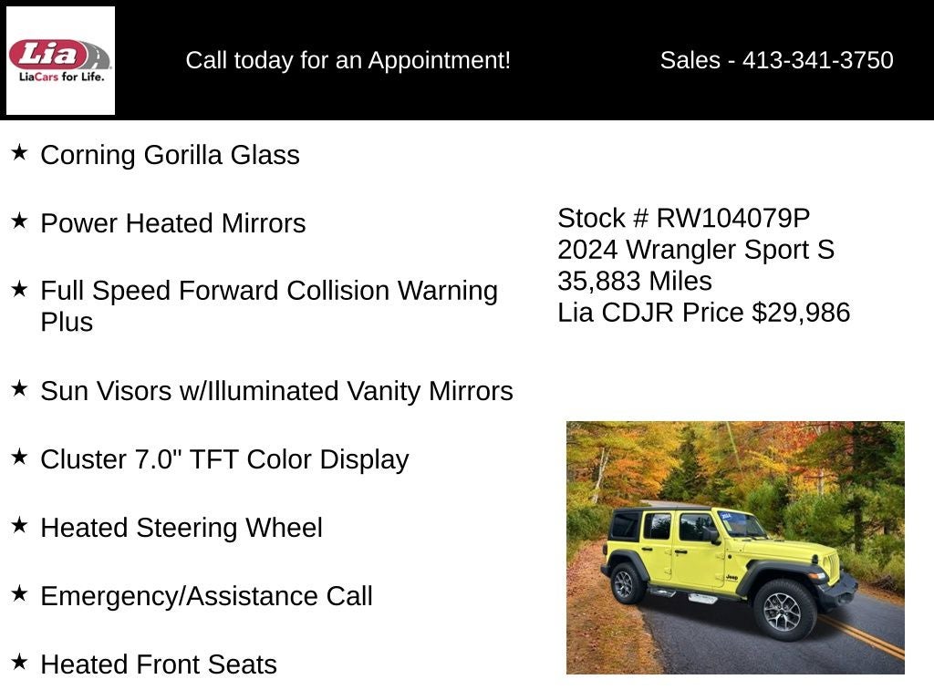 2024 Jeep Wrangler Sport S
