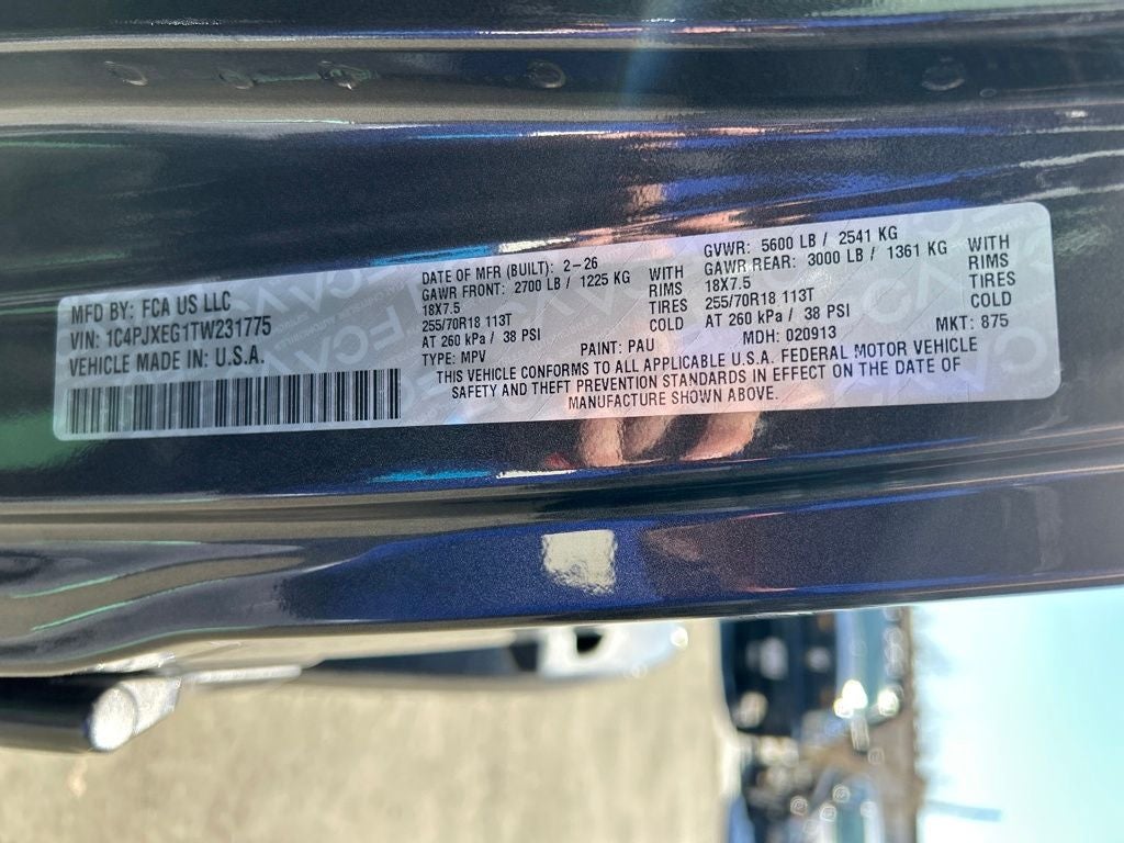 2026 Jeep Wrangler Sahara