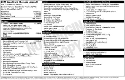 2025 Jeep Grand Cherokee Laredo X