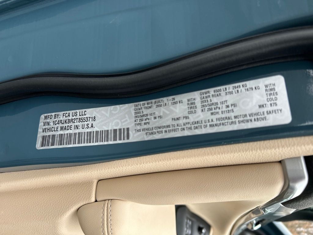 2026 Jeep Grand Cherokee L Limited