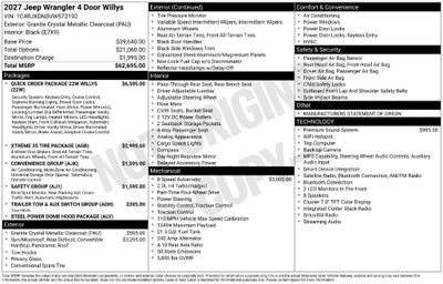 2027 Jeep Wrangler Willys