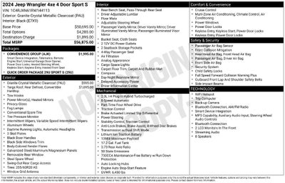 2024 Jeep Wrangler Sport S 4xe