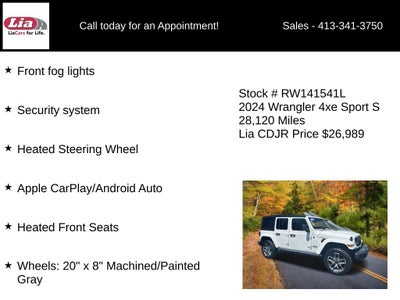 2024 Jeep Wrangler Sport S 4xe