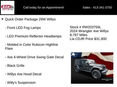 2024 Jeep Wrangler Willys 4xe