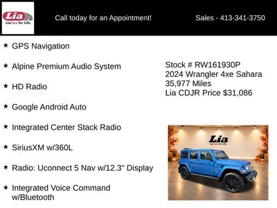 2024 Jeep Wrangler Sahara 4xe