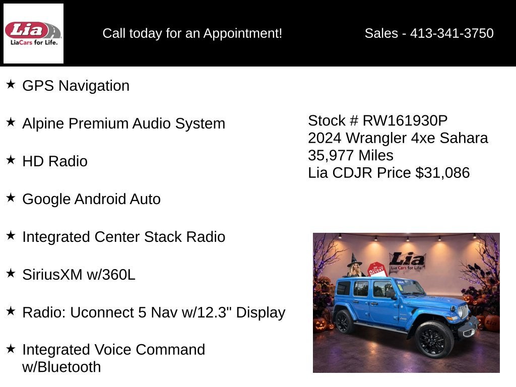 2024 Jeep Wrangler Sahara 4xe