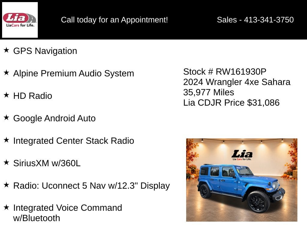2024 Jeep Wrangler Sahara 4xe
