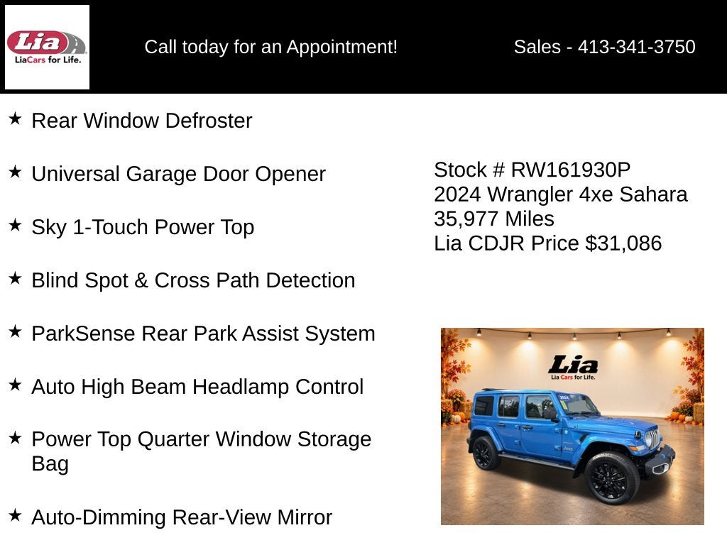 2024 Jeep Wrangler Sahara 4xe