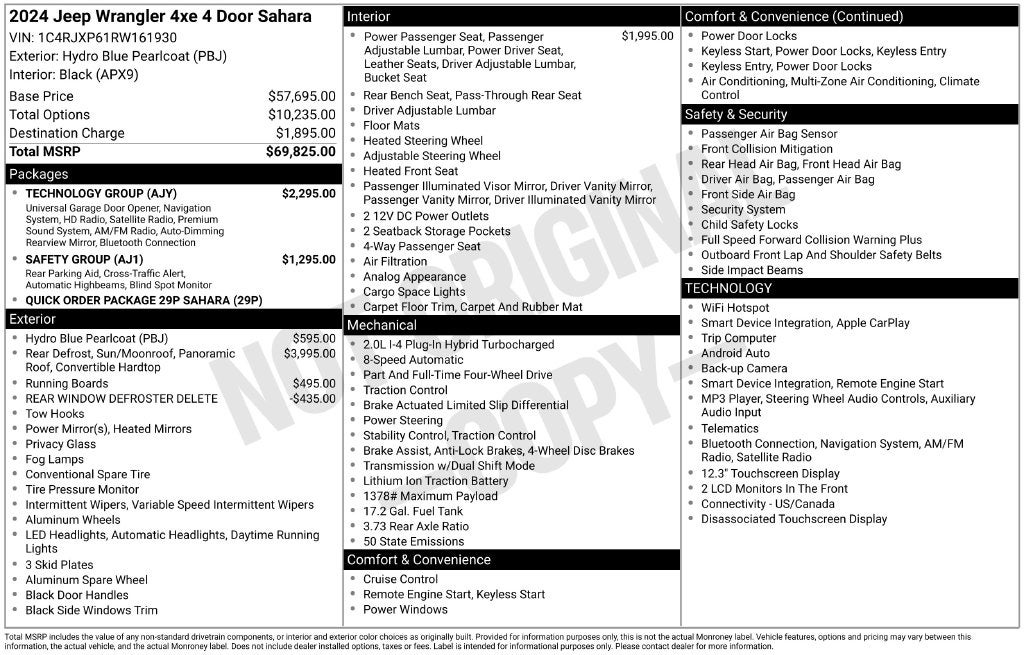 2024 Jeep Wrangler Sahara 4xe
